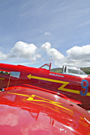 photo of antique airplane